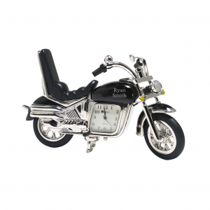 Custom Vintage Mini Cruiser Motorcycle Desk Clock